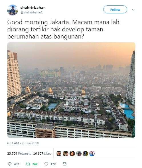 Rumah di atas mall.