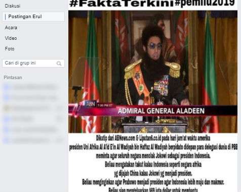 Unggahan hoaks penolakan Jokowi sebagai presiden terpilih (Foto: Turnbackhoax)