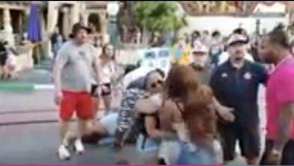 Perkelahian di Disneyland California