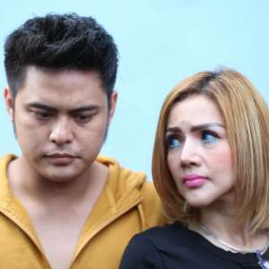 Galih Ginanjar dan Barbie Kumalasari usai syuting