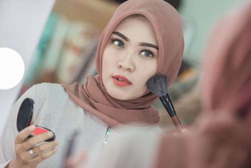 Blush on
