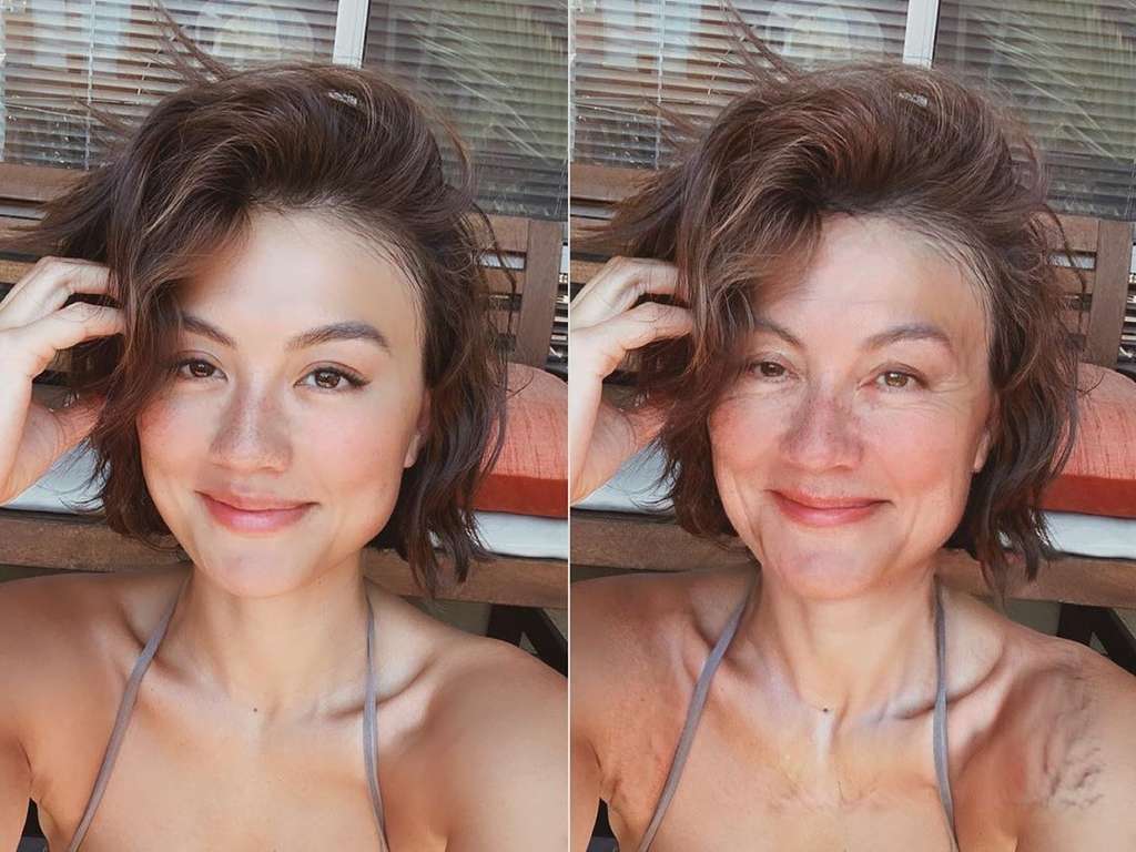 Aplikasi wajah tua