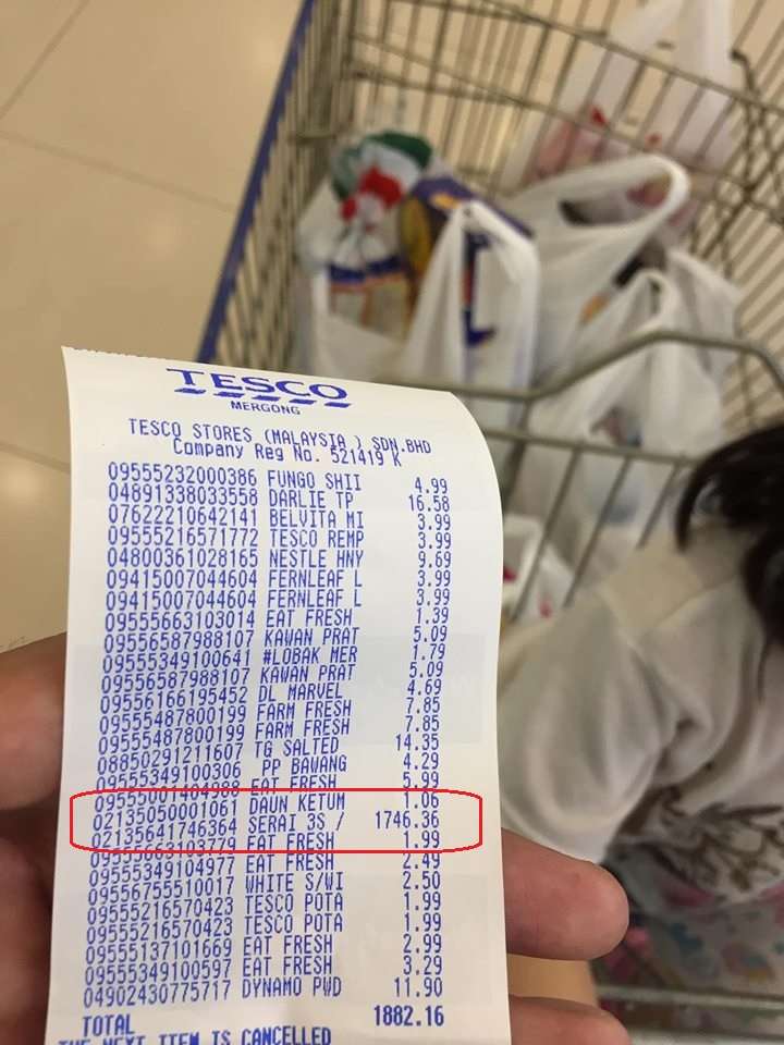 Batang serai harganya senilai jutaan rupiah.