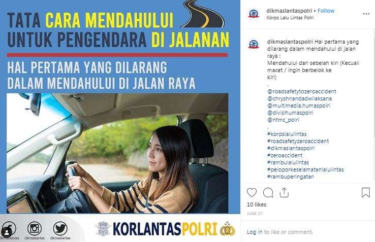 Larangan menyalip di jalan (1) Larangan menyalip di jalan (1)
