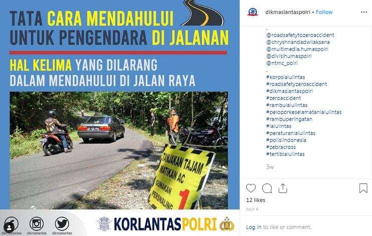 Larangan menyalip di jalan (5) Larangan menyalip di jalan (5)