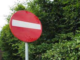 Rambu forbidden/verboden.