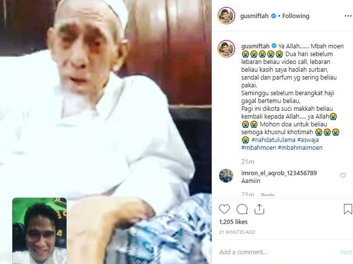 Mbah Moen dan Gus Miftah