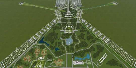Desain ibukota baru (Foto: Kemen PUPR)