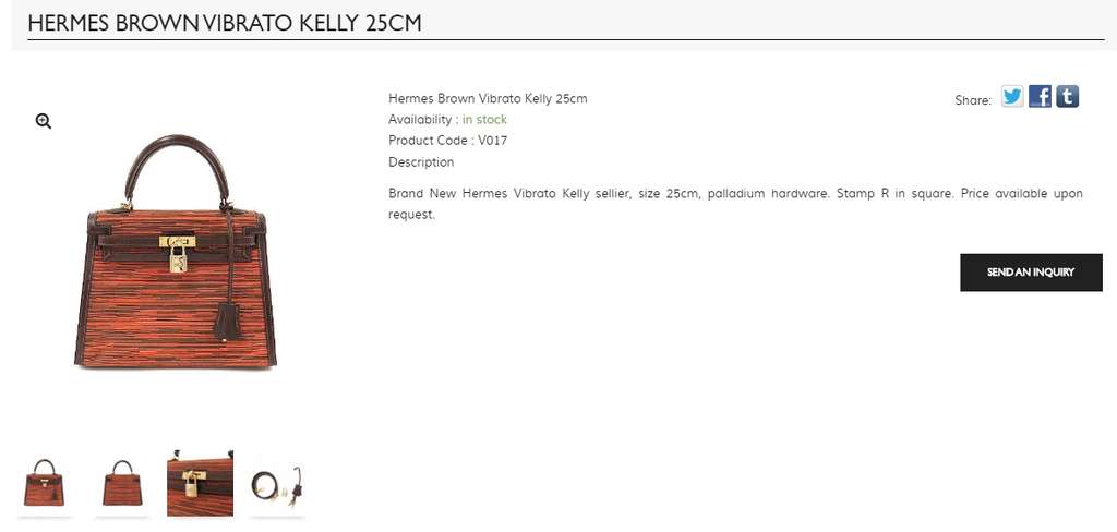 Hermes seri Brown Vibrato Kelly 25cm