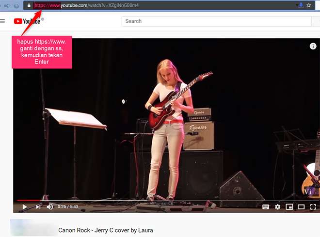 Alternatif cara download video lagu di YouTube tanpa aplikasi di SaveFrom.net