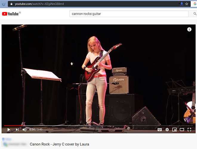 Buka link video lagu di YouTube