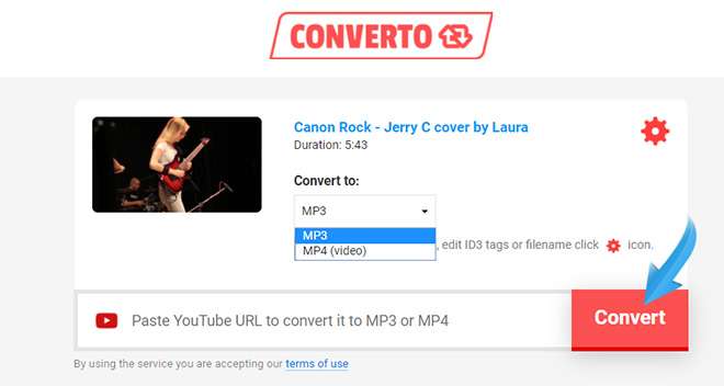Pilih MP3 atau MP4 untuk download video lagu di YouTube