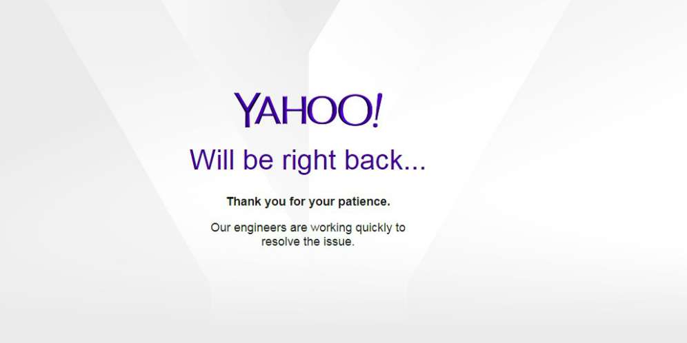 Yahoo Down