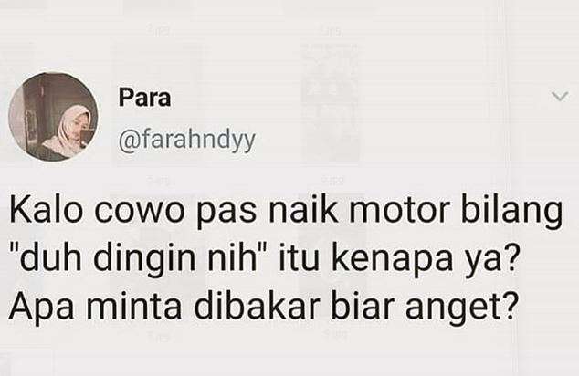 Pertanyaan Warganet