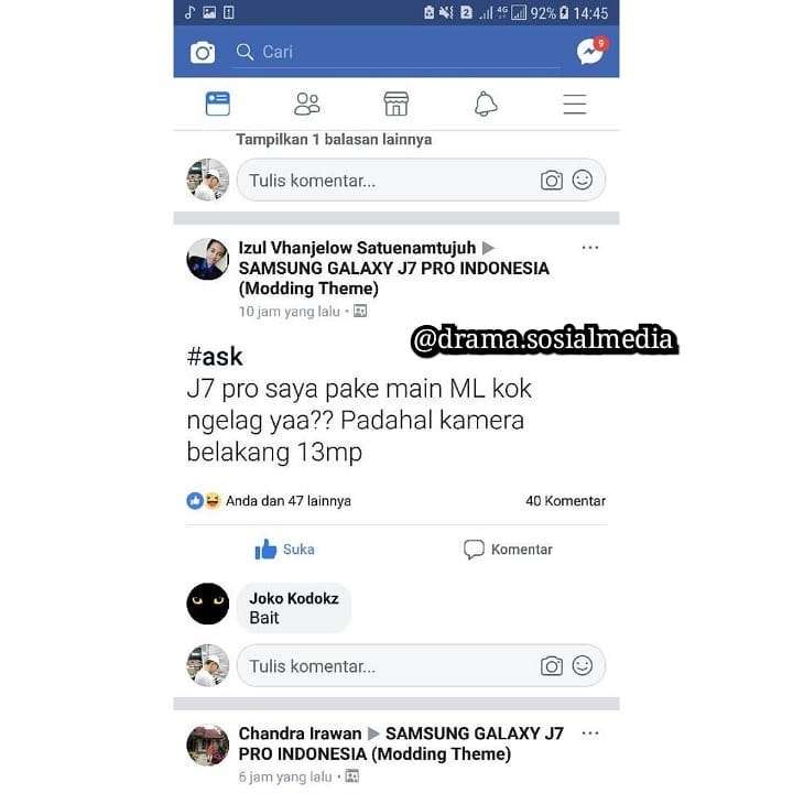 Pertanyaan Warganet