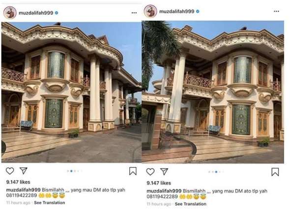 Rumah Muzdalifah dijual