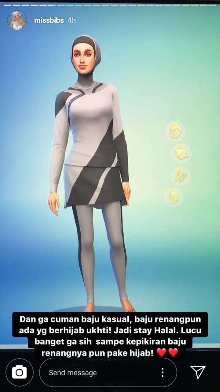 Hijab di game The Sims