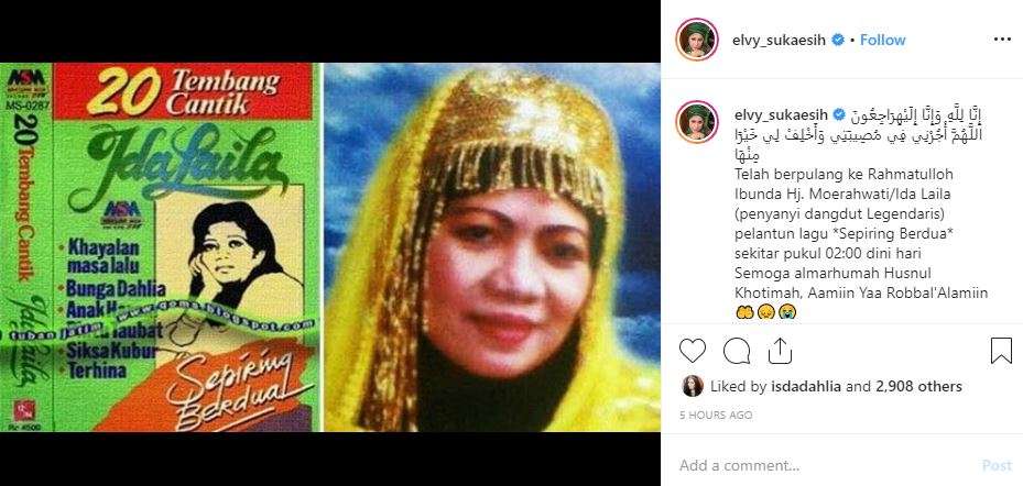 elvi kabarkan berita duka elvi kabarkan berita duka