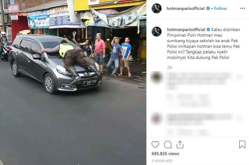 Unggahan Hotman Paris Hutapea (Foto: Instagram)