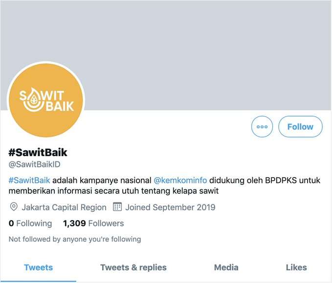Akun Twitter Sawit Baik