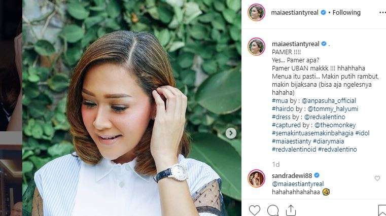 Ungggahan Pamer Maia Estianty