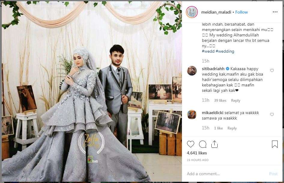 Meidian Maladi menikahi sahabatnya,