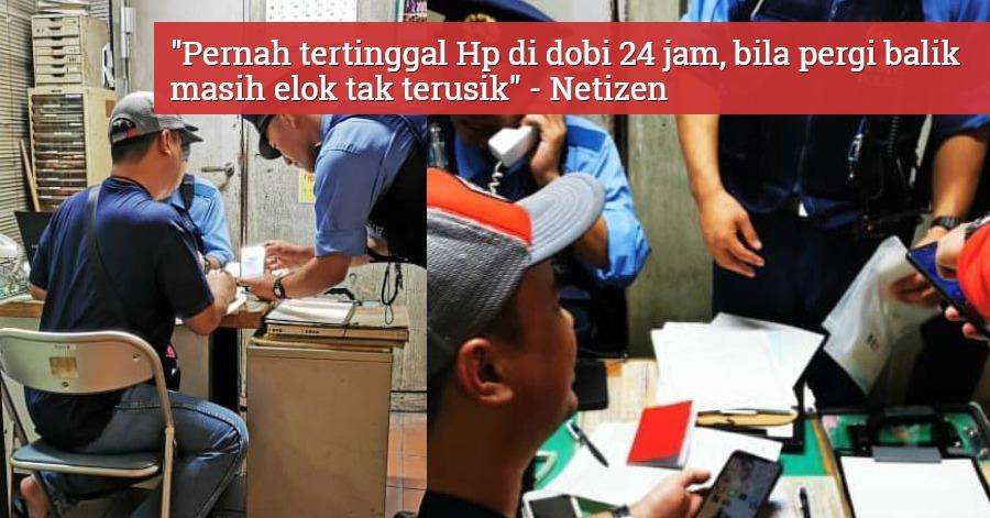 HP tertinggal di stasiun sudah terbungkus rapi di kantor polisi.