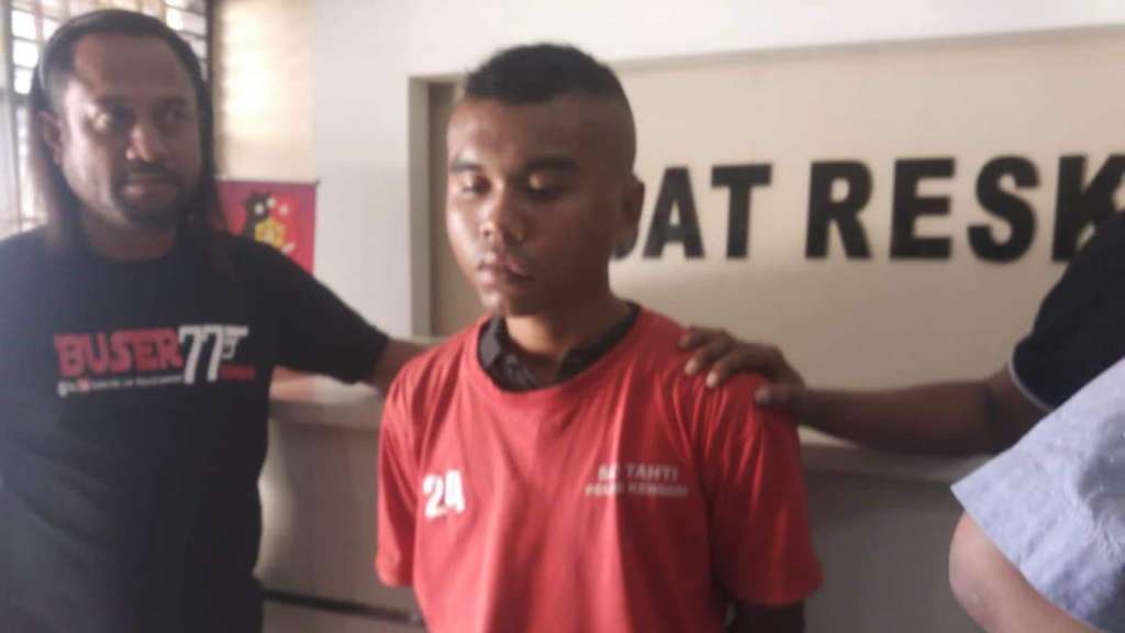Aldi Ebong diamankan polisi