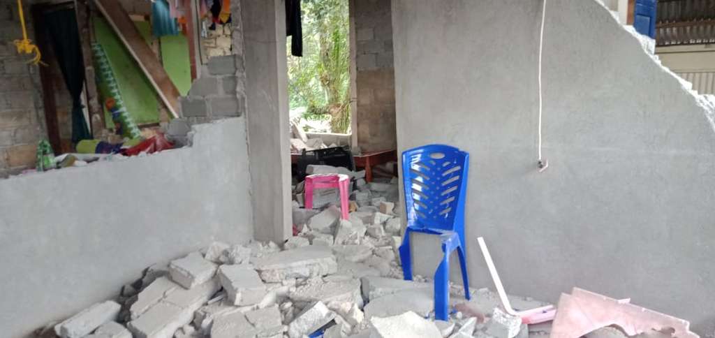 Rumah terdampak gempa Ambon