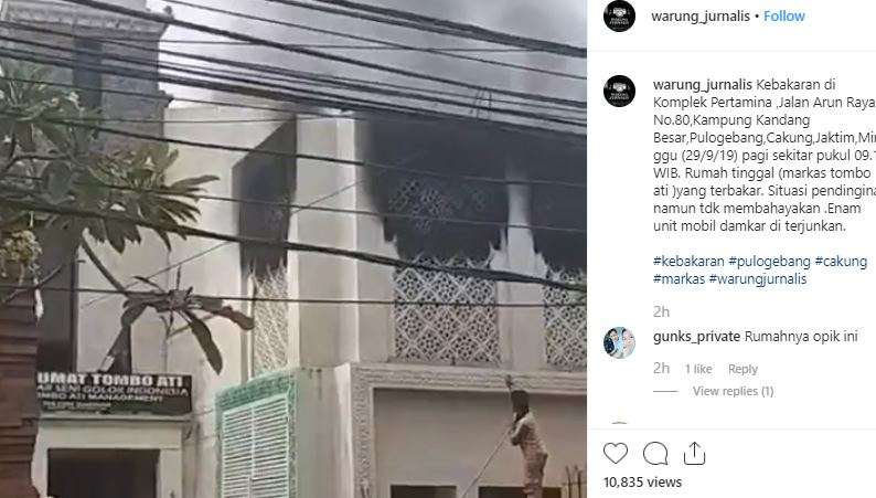 Rumah opick kebakaran