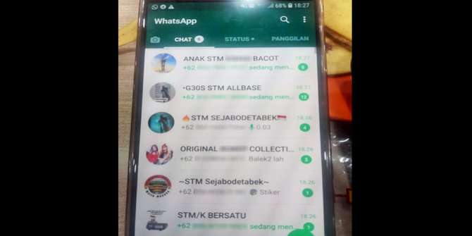 Grup WhatsApp yang mencatut nama siswa STM