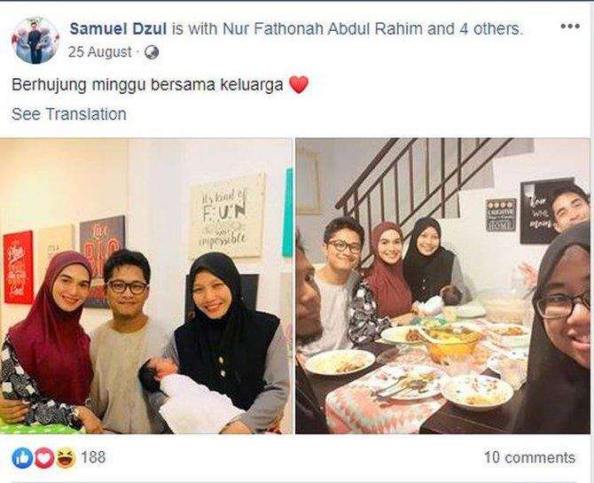 Acara makan bersama keluarga di hari Minggu