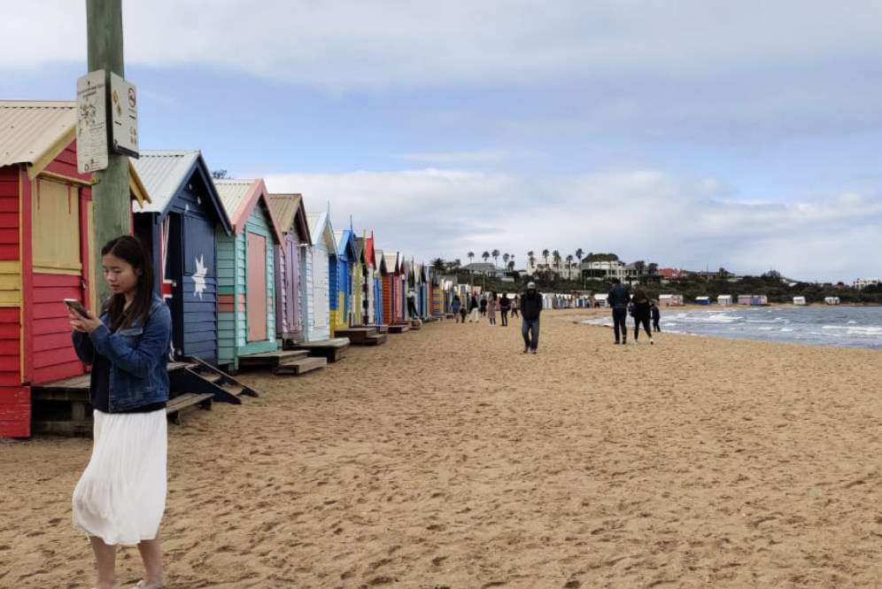 Bathing Box di Brighton Beach.