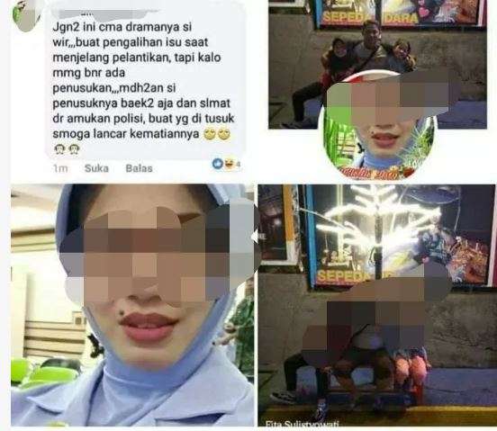 Tulisan FS di medsos.