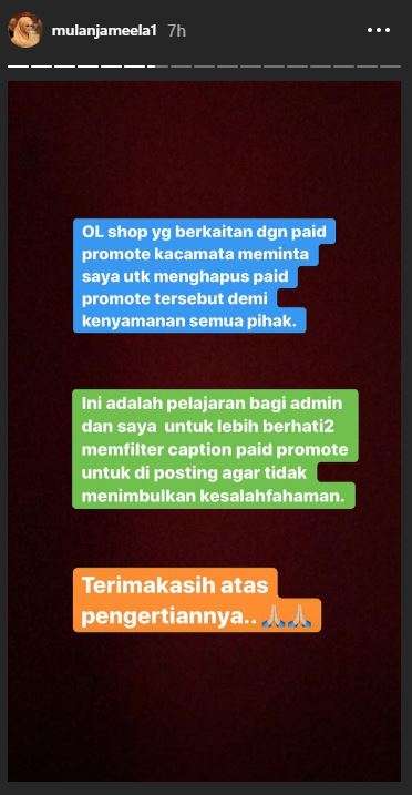 postingan Mulan jameela