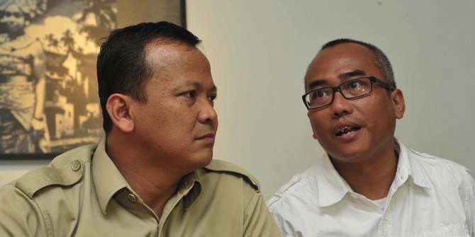 Politisi Gerindra Edhy Prabowo (kiri)