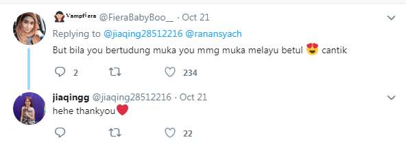 Gadis China non-Muslim suka pakai hijab.