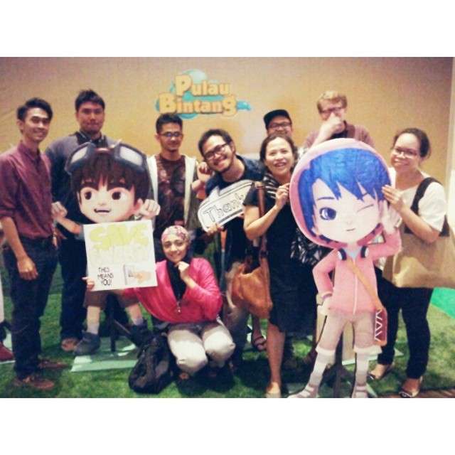 Chiki Fawzi bersama rekan animator