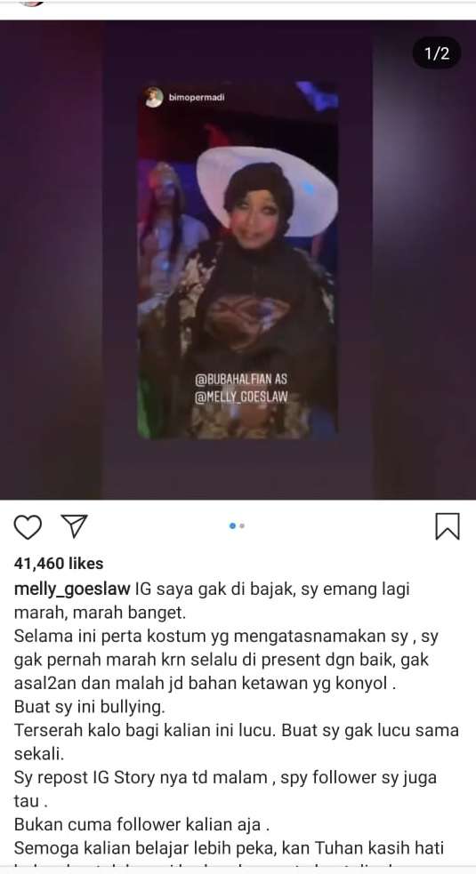 Bubah Alfian berdandan Melly Goeslaw