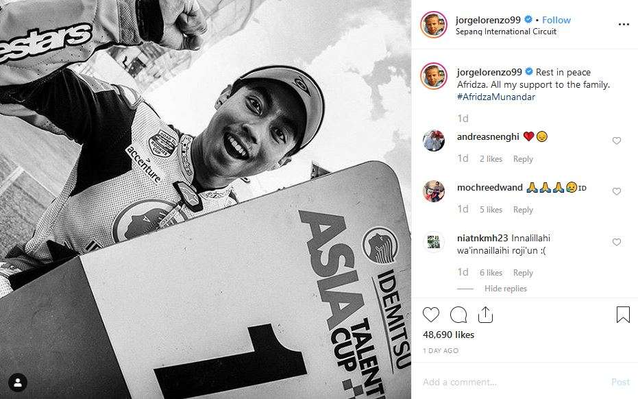 6 Fakta Terbaru Afridza Munandar, Pembalap Indonesia yang Meninggal Dunia