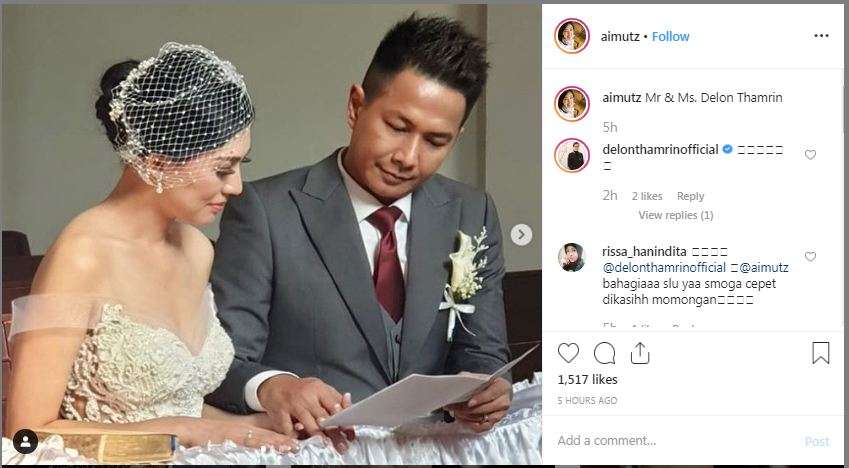 Delon menikahi Aida