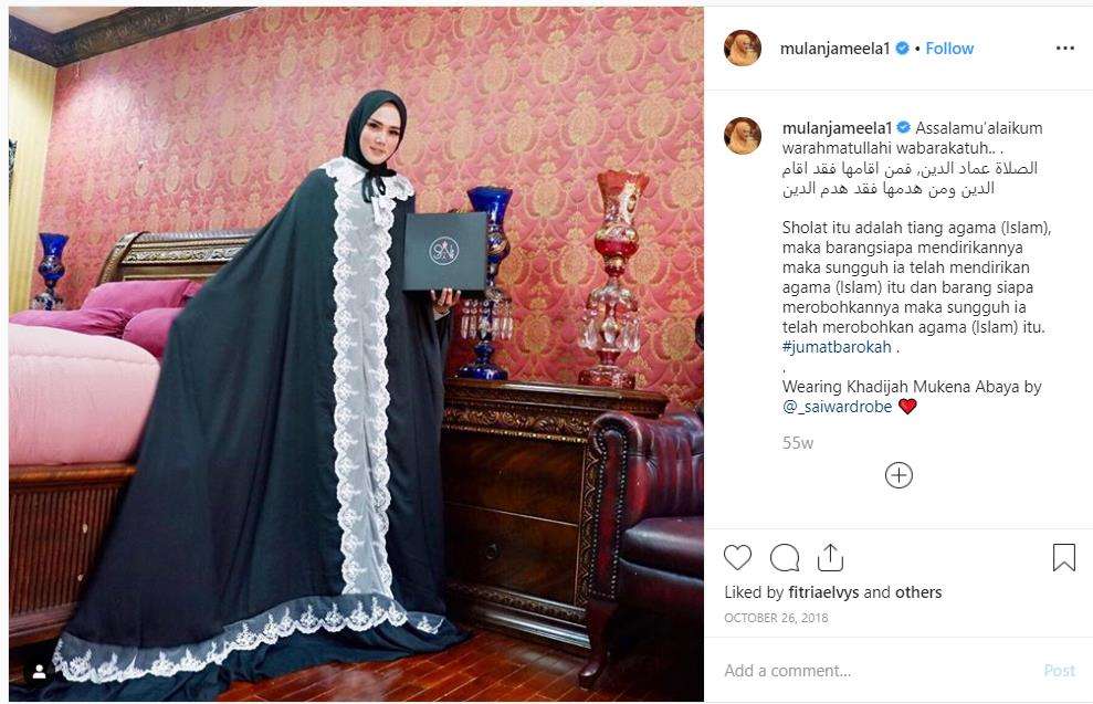 Mewahnya kamar Mulan Jameela.