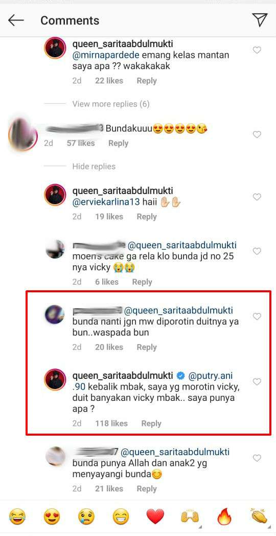 Sarita Abdul Mukti dan Vicku Prasetyo