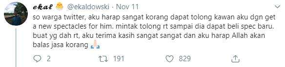 Berharap warga Twitter membantu temannya