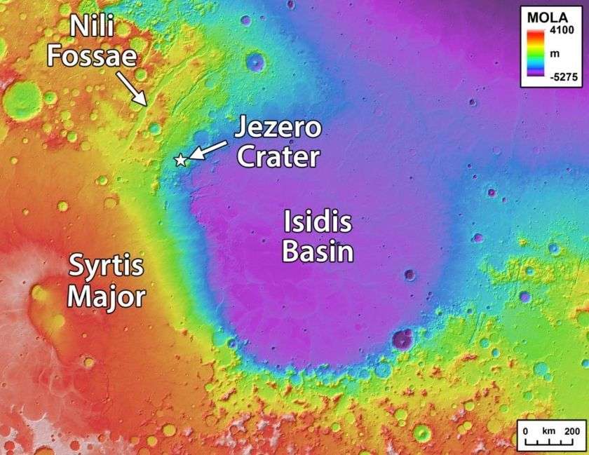 Kawah Jazero Mars (Foto: Science Alert)