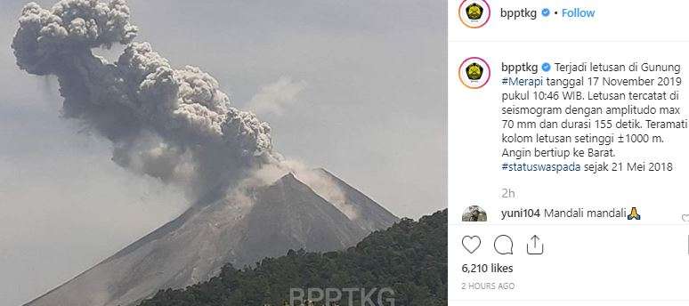Gunung Merapi Meletus