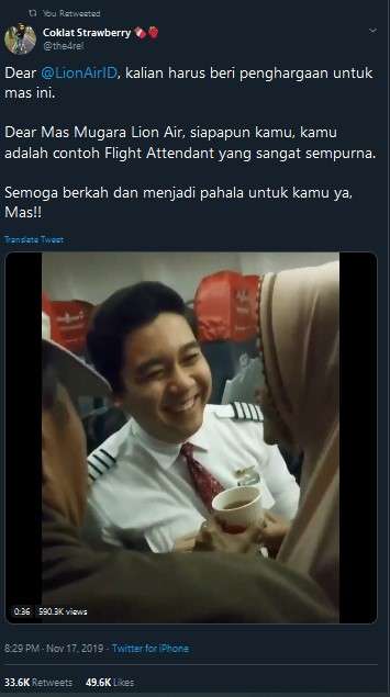 Siapakah gerangan pramugara ini?