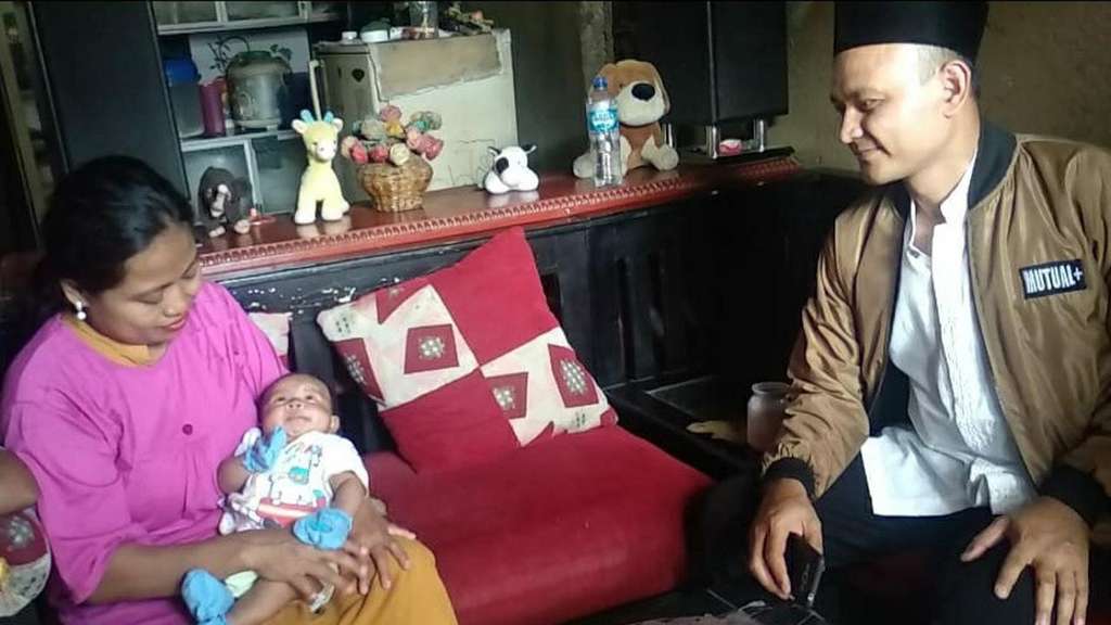 Bayi Aqilah sudah diizinkan pulan ke rumah oleh dokter (Liputan6.com/Achmad Sudarno)