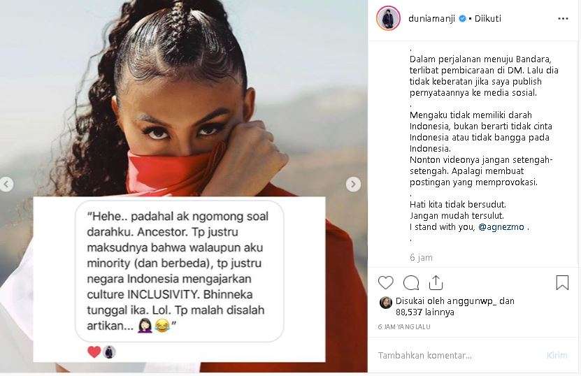 ucapan Agnez Mo ke ucapan Agnez Mo ke AnjiAnji