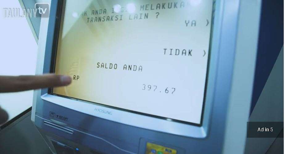 saldo rekaning andre taulany